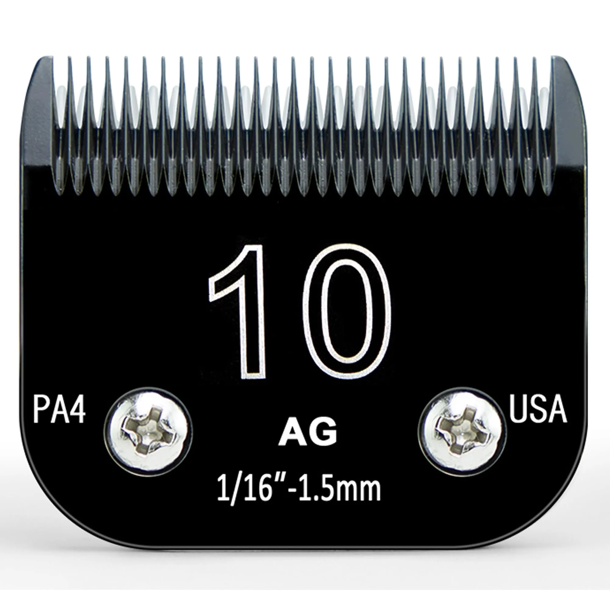10 Blades Pet Grooming Blades Compatible with Andis/wahl/Oster Dog Clippers, Detachable Clipper Replacement Blade,Black,Size 10 Blade 1/16", Made of Ceramic and Stainless Steel Blade
