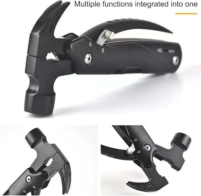 12 in 1 Hammer Multitool Dad Gifts, Father's Day Gifts for Dad, Birthday Gifts for Men, Him, Grandpa, Camping Essentials Camping Gear Tools for Men