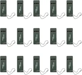 15 pcs Emergency Whistles, Outdoor Lifeguard Safety Whistle for Outdoor Camping Hiking Boating Hunting Fishing Backpacking Kayak Kids Rescue Signaling Loud Survival Whistle