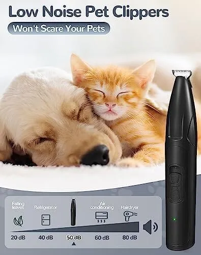 2 Speed Low Noise Cordless Dog Paw Trimmer