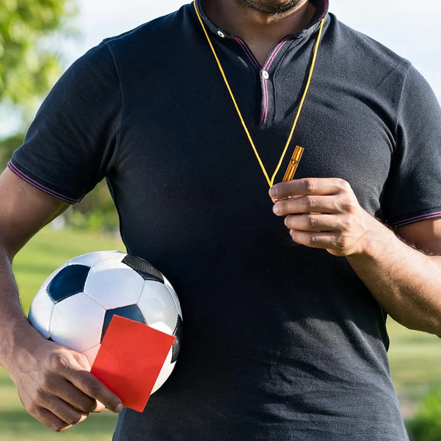 35-Pieces: Emergency Whistle Extra Loud with Key Chain Ring