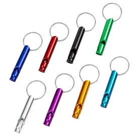 35-Pieces: Emergency Whistle Extra Loud with Key Chain Ring