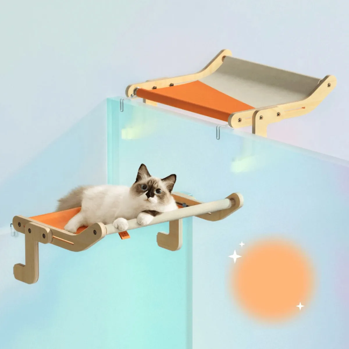 Adjustable Cat Hammock and Cat Bed