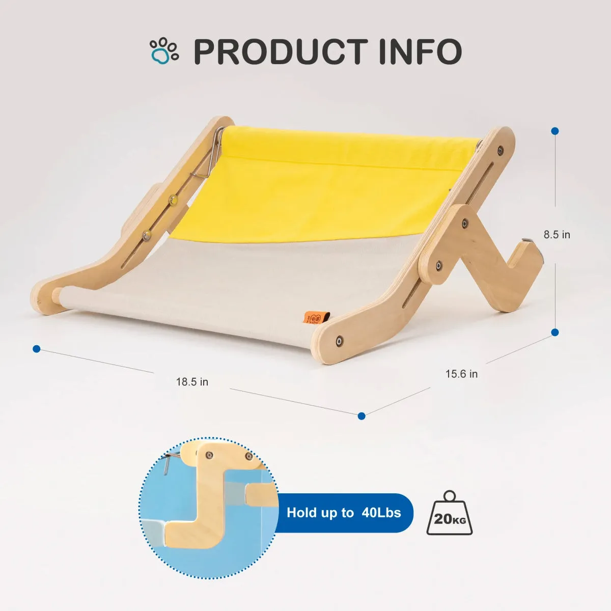 Adjustable Cat Hammock and Cat Bed