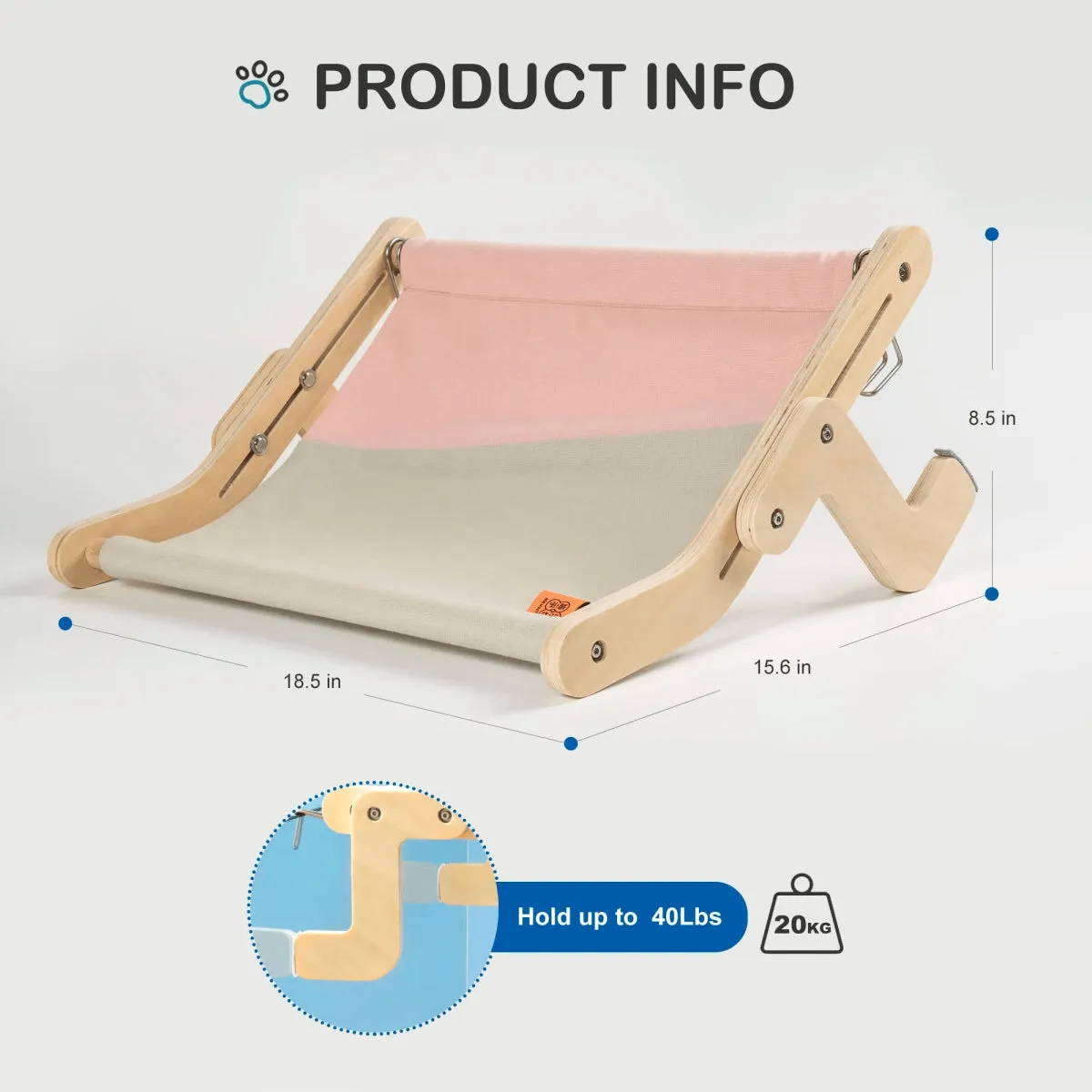 Adjustable Cat Hammock and Cat Bed