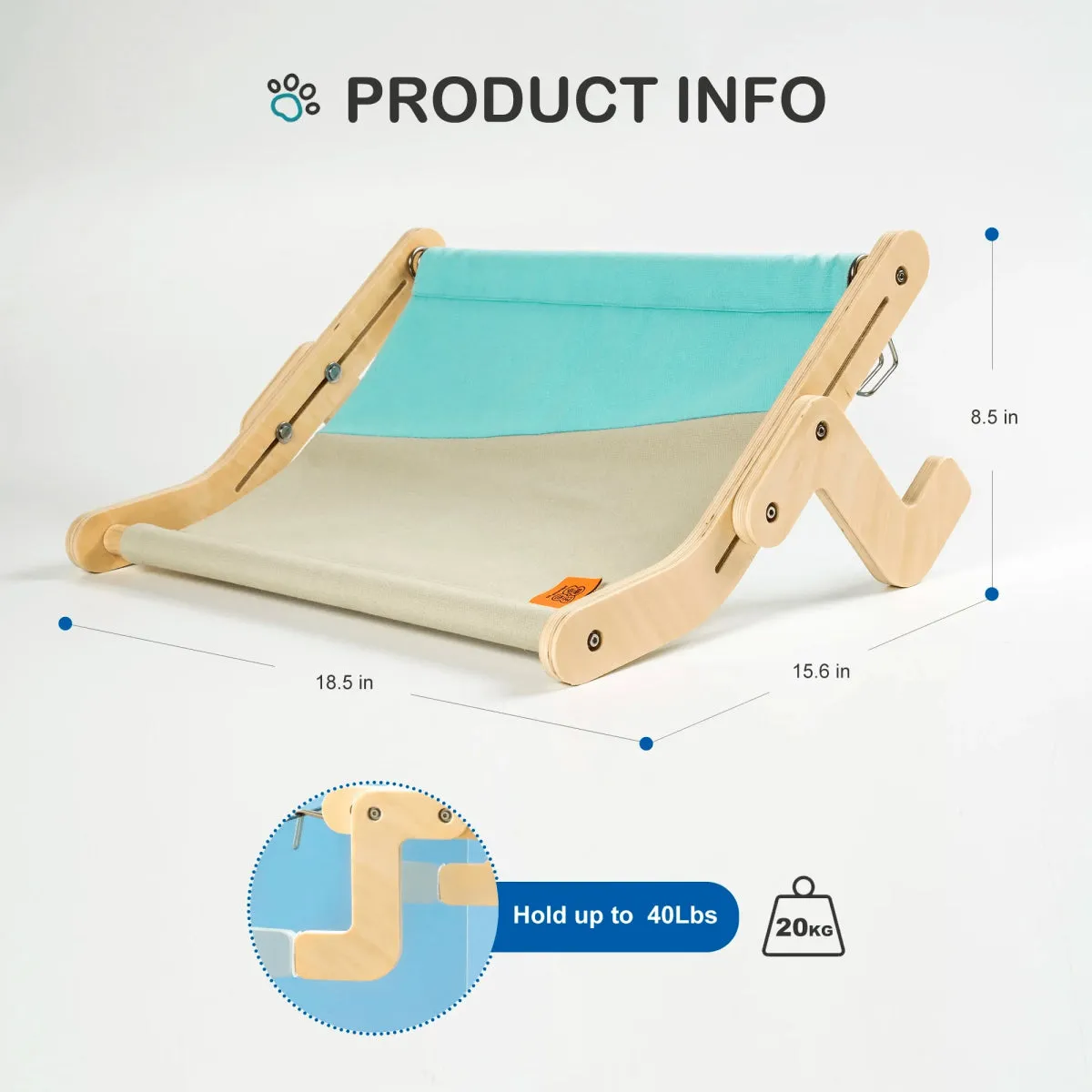 Adjustable Cat Hammock and Cat Bed