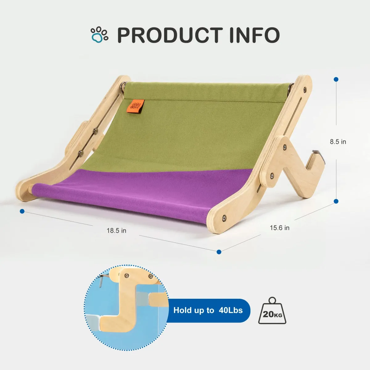 Adjustable Cat Hammock and Cat Bed