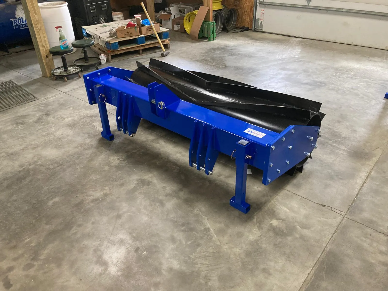 Biggs Planter 6’ Cover Crop Roller Crimpers 3pt and Quick Attach Mount |  For Tractor / Skid Steer