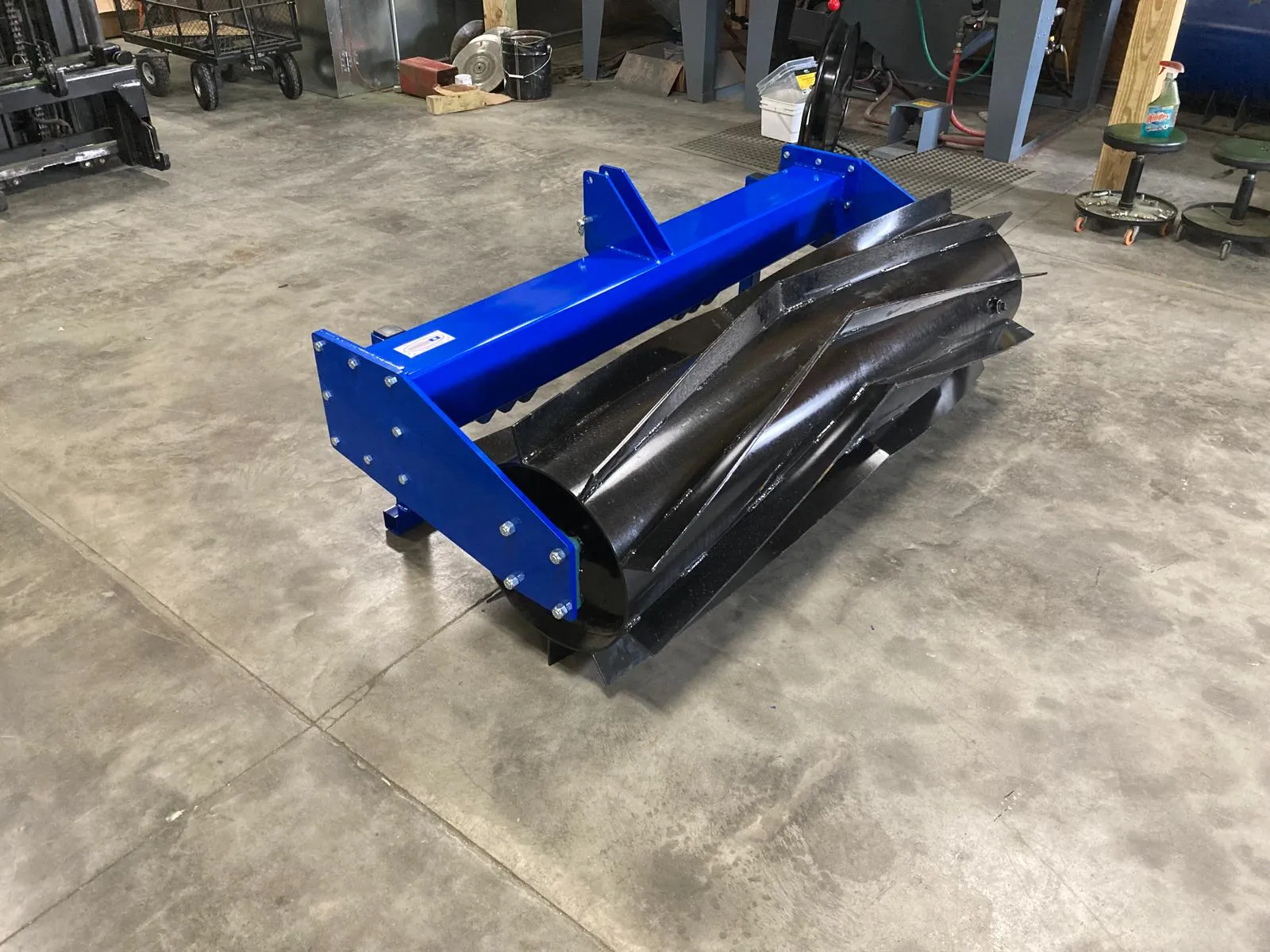 Biggs Planter 6’ Cover Crop Roller Crimpers 3pt and Quick Attach Mount |  For Tractor / Skid Steer
