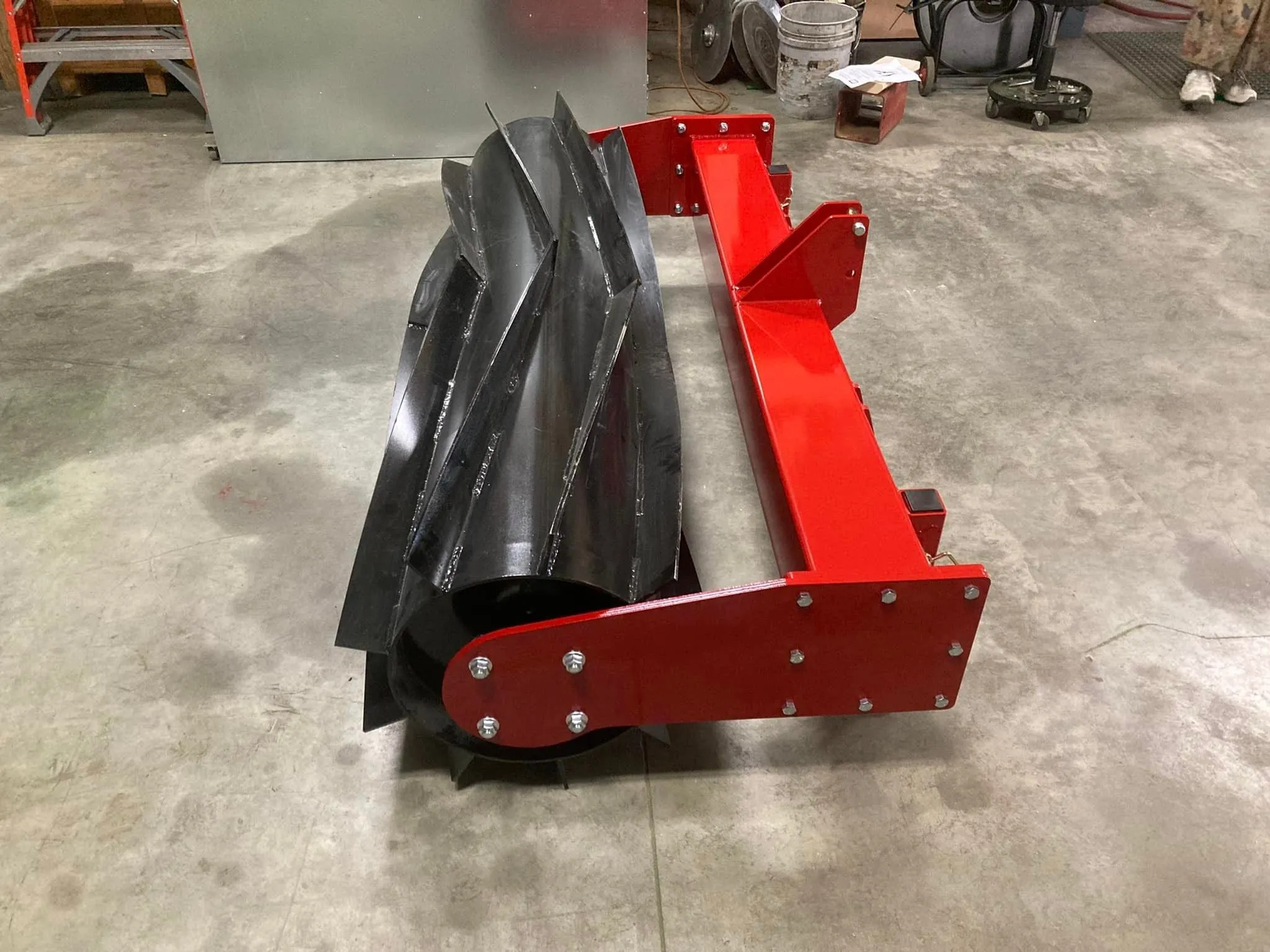 Biggs Planter 6’ Cover Crop Roller Crimpers 3pt and Quick Attach Mount |  For Tractor / Skid Steer