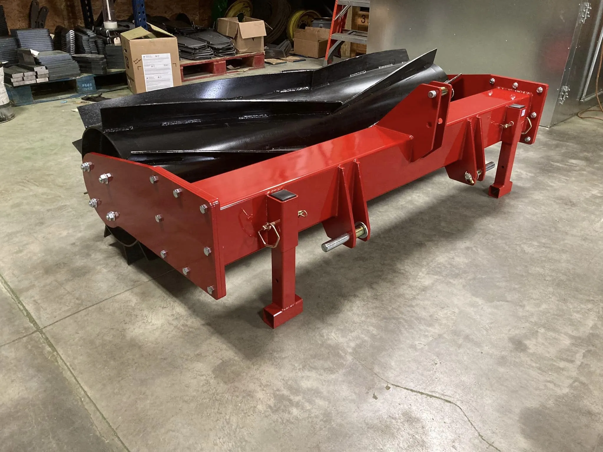 Biggs Planter 6’ Cover Crop Roller Crimpers 3pt and Quick Attach Mount |  For Tractor / Skid Steer