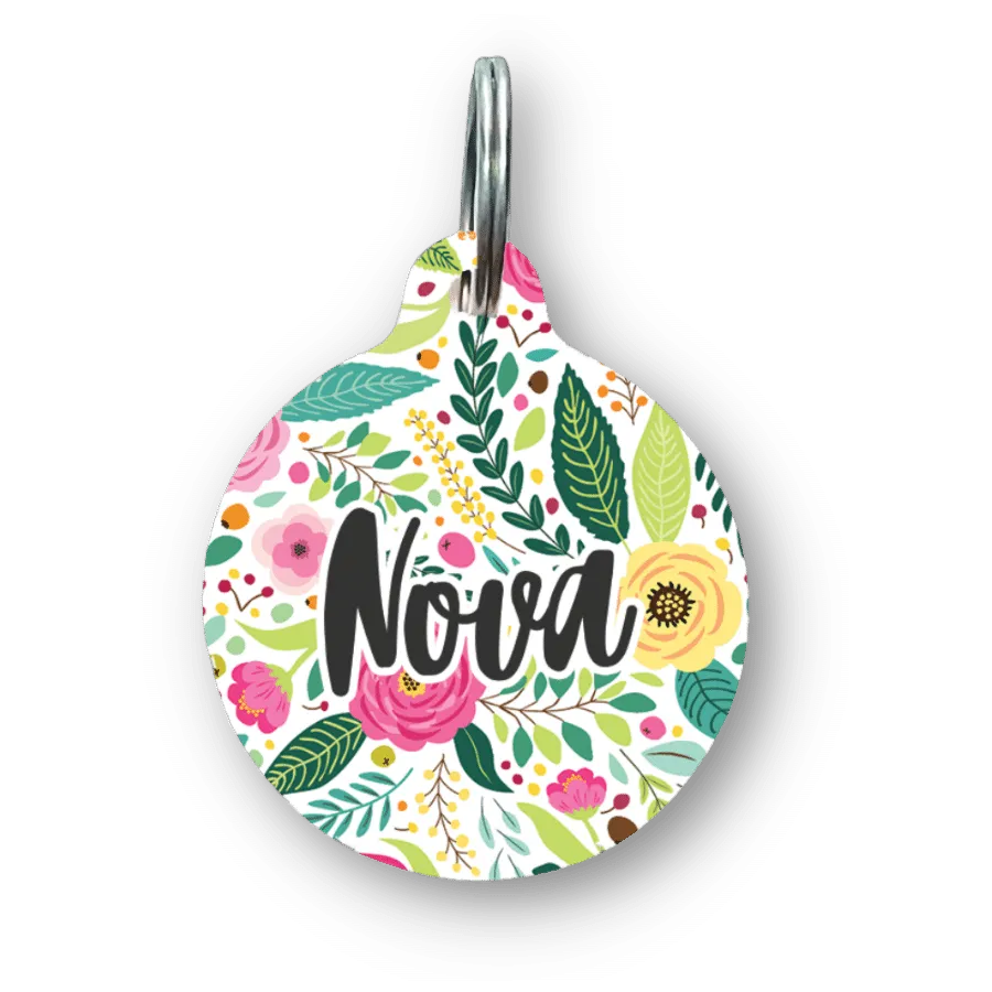 Botanical Garden Circle Pet Tag