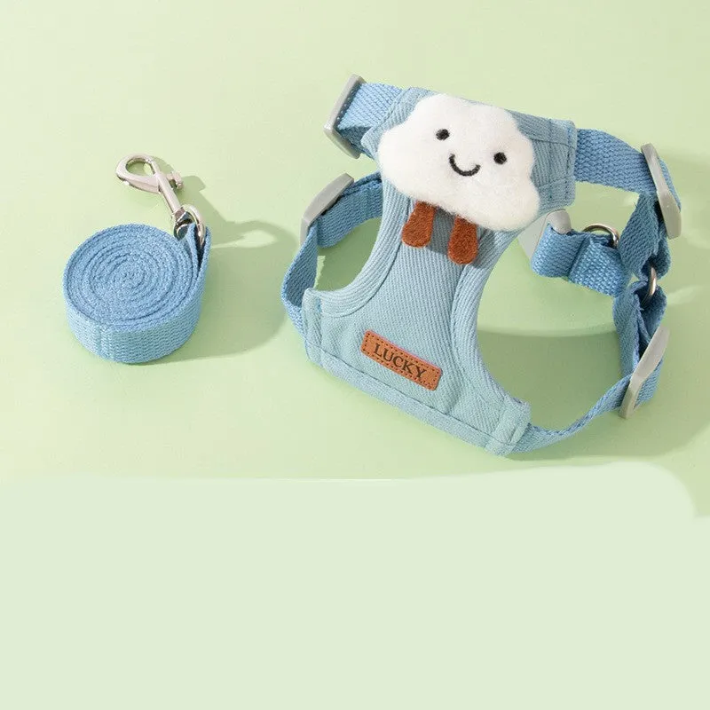 Cat Leash Anti-breakaway Undershirt Type Chest Harness