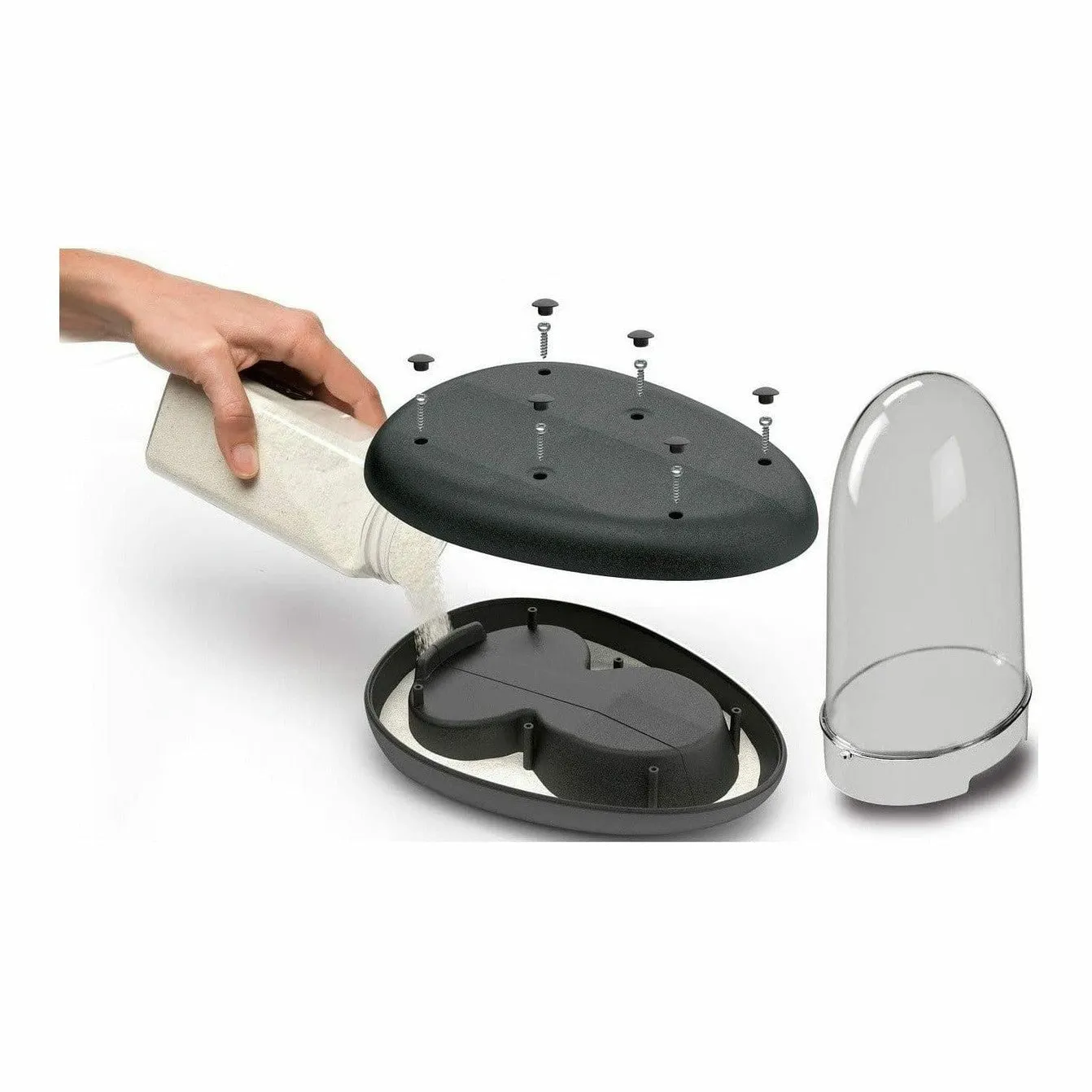 Ciottoli Dispenser 3 DARK GREY