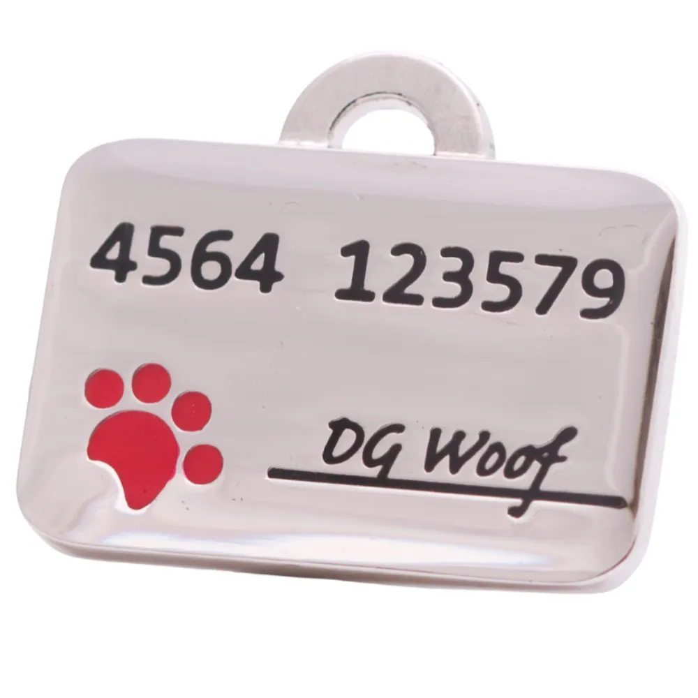 Credit Card Pet ID Tag