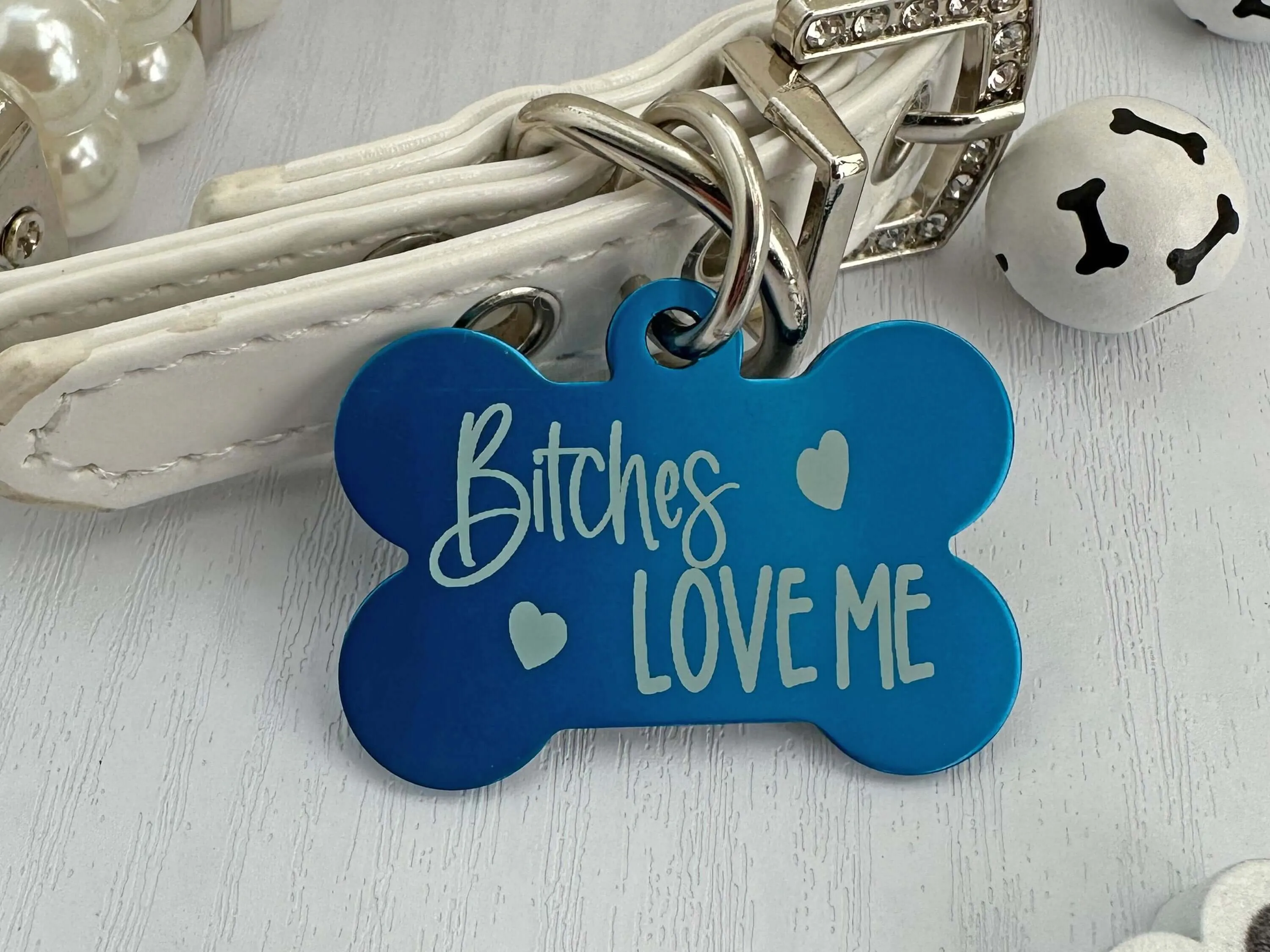Custom 'Love Me' Dog Tag – Safe & Stylish ID Accessory