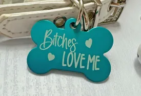 Custom 'Love Me' Dog Tag – Safe & Stylish ID Accessory