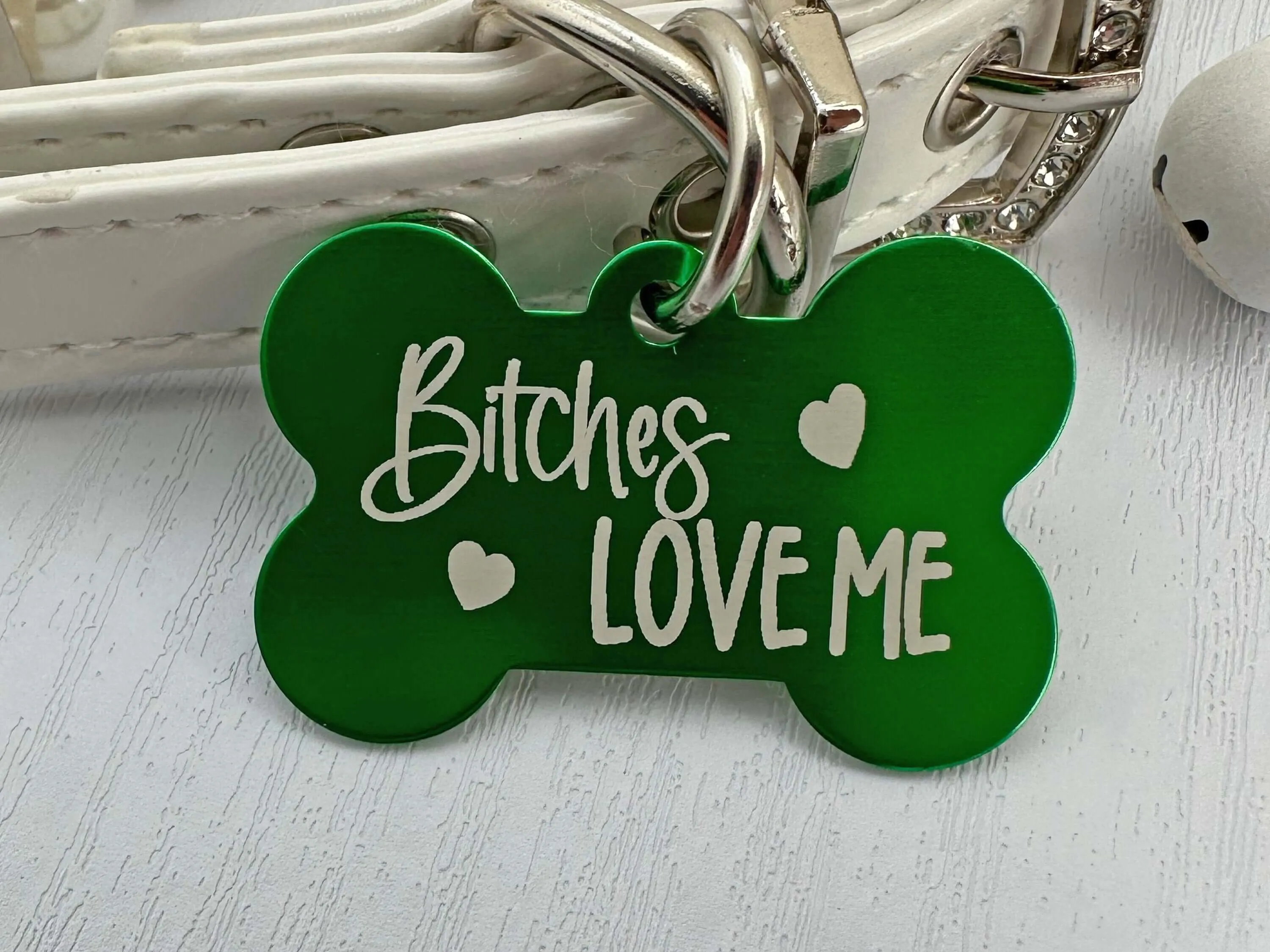 Custom 'Love Me' Dog Tag – Safe & Stylish ID Accessory