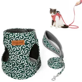 DogLemi Cat Walking Harness with Traction Rope - Comfortable and Secure Vest for Outdoor Adventures
