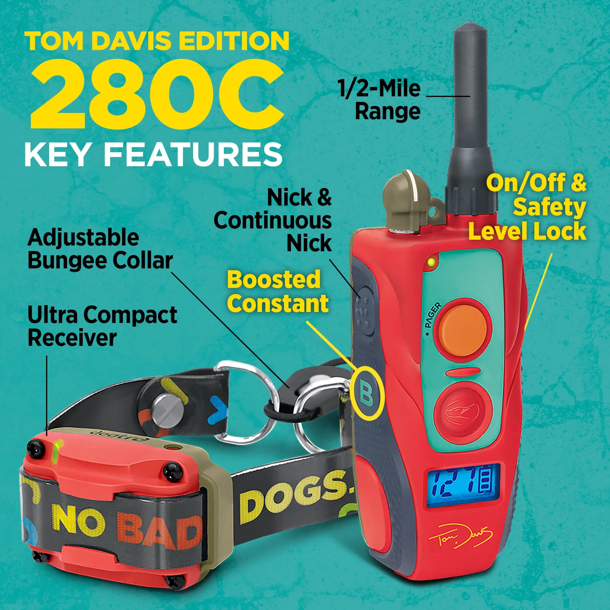 Dogtra Tom Davis 280CR with Boost & Lock