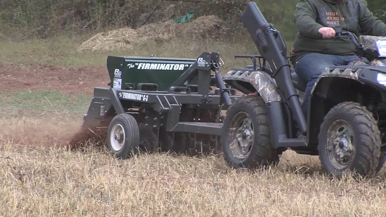 Firminator ATV - UTV Model | G3 Disks, Seeder & Cultipacker | Foot Plot Planter