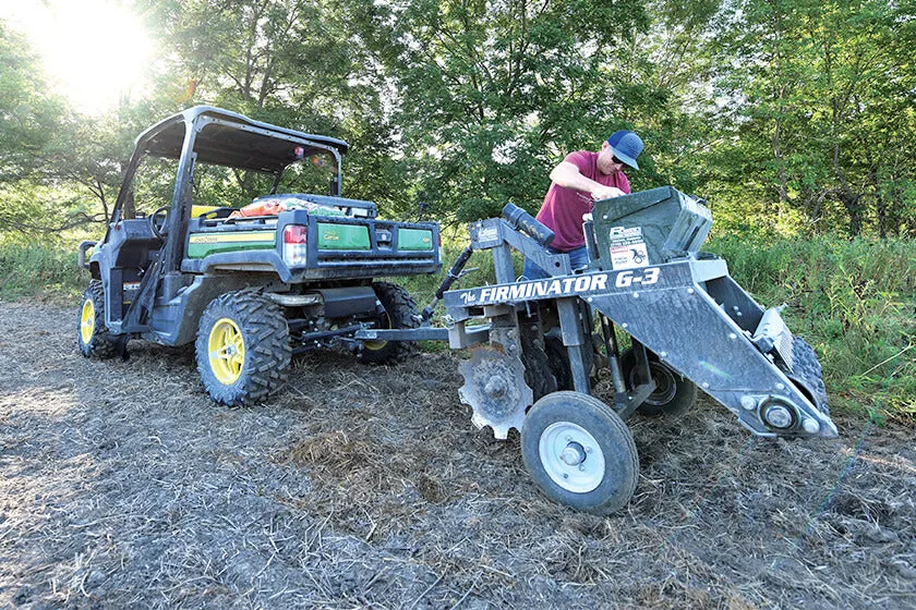 Firminator ATV - UTV Model | G3 Disks, Seeder & Cultipacker | Foot Plot Planter