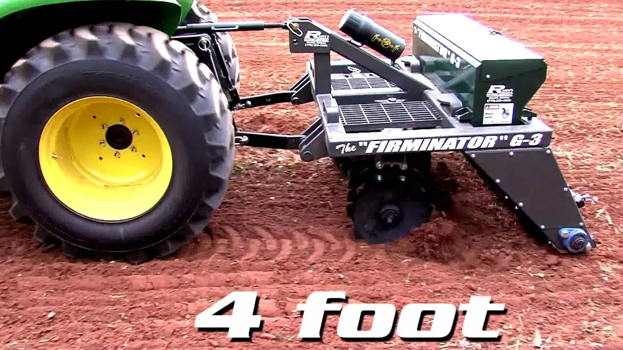 Firminator G3 Planter 4ft, 5ft, 6ft & 8ft | 3 in 1 Food Plot Implement | 3pt Planter For Tractor | Disks, Seeder & Cultipacker