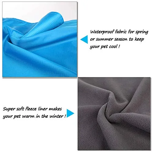 HOMEYA Small Animal Guinea-Pig Hanging Hammocks Bed Pet Cage Hammock for Ferret Cat Rat Chinchilla Hamster Cavy Degu Cozy Activity Toy-Blue