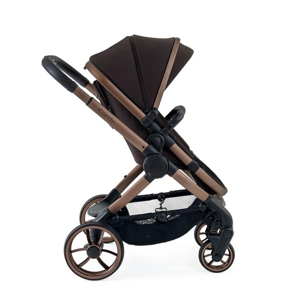 ICANDY Peach 7 Complete Travel System with Cybex Cloud T i-Size Comfort - Pecan (Special Edition)