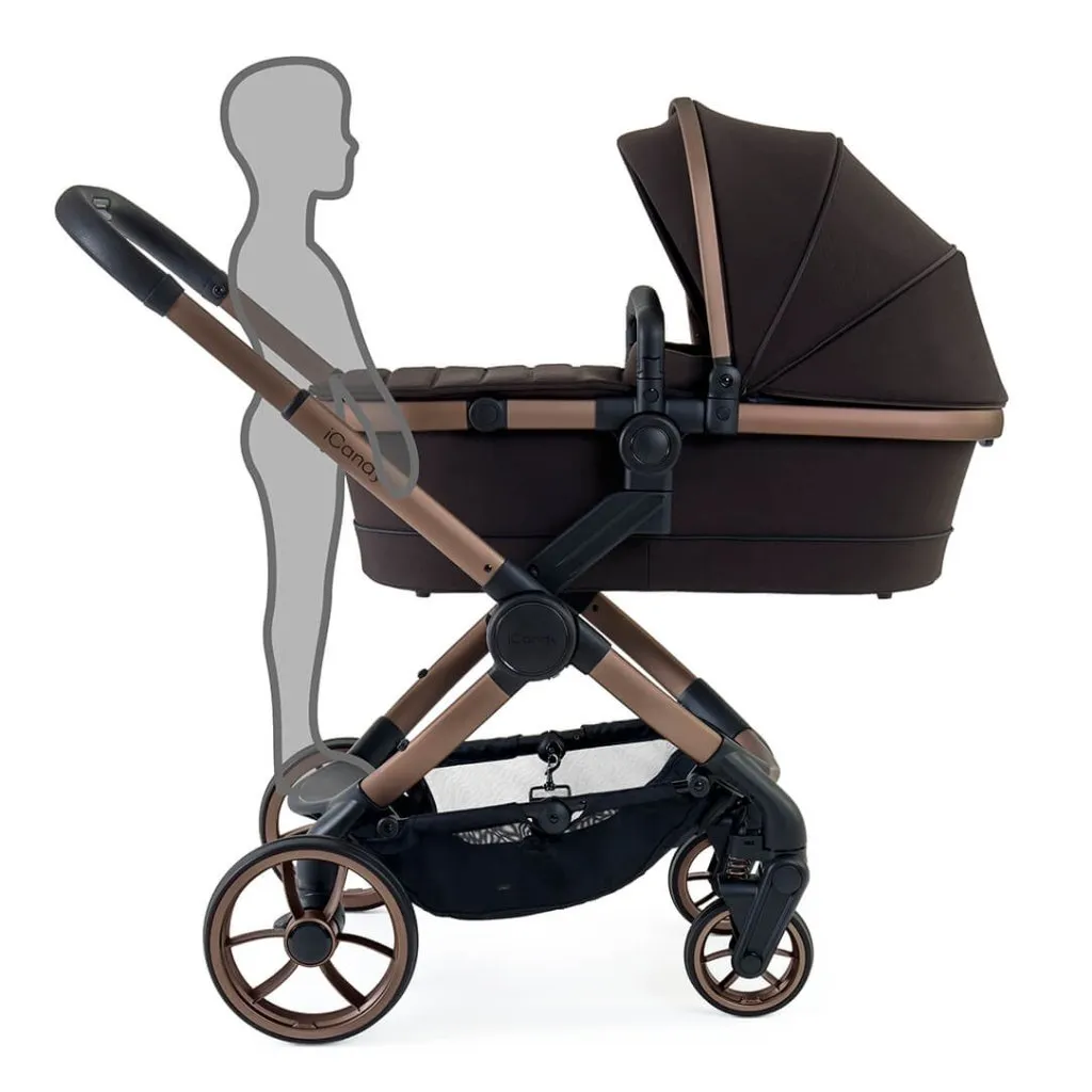 ICANDY Peach 7 Complete Travel System with Cybex Cloud T i-Size Comfort - Pecan (Special Edition)