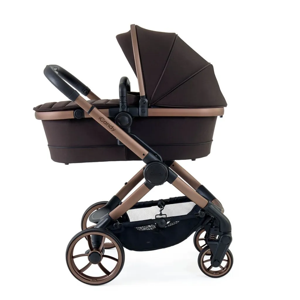 ICANDY Peach 7 Complete Travel System with Cybex Cloud T i-Size Comfort - Pecan (Special Edition)