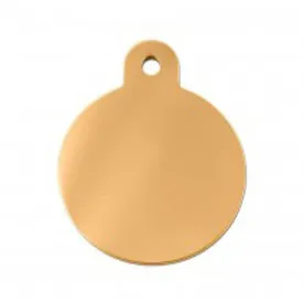 ID Tag - Small Brass Circle