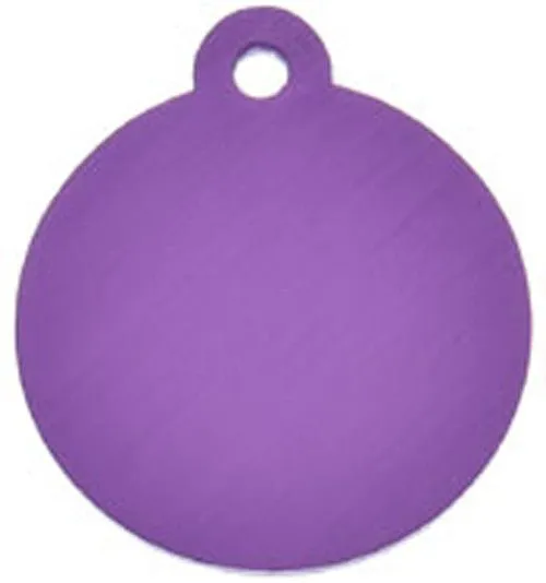 ID Tag - Small Purple Circle
