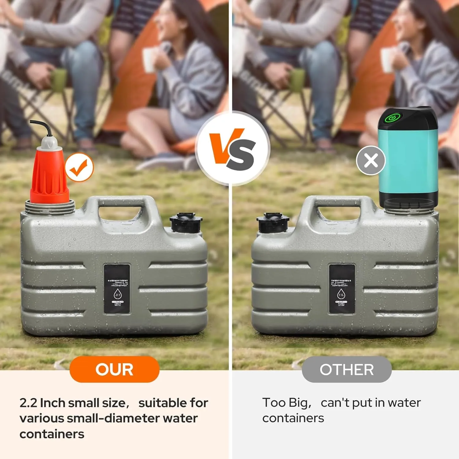 KEDSUM Portable Shower, Portable Camp Shower Pump with Rechargeable Battery, Portable Shower for Camping, Portable Outdoor Shower Head for Camping, Hiking, Traveling(  Handheld Sprayer)
