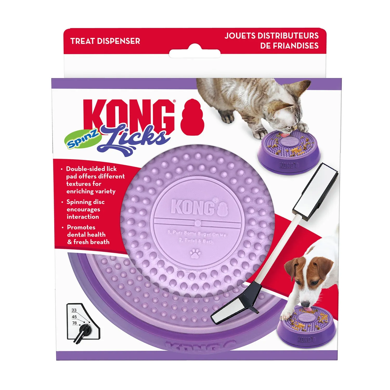 Kong Licks Spinz Bowl