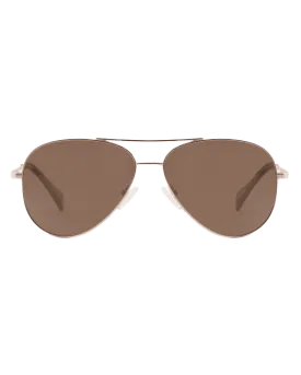 Maverick Polarised Sunglasses in Gold & Brown