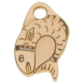 Mini Salmon Pet ID Tag