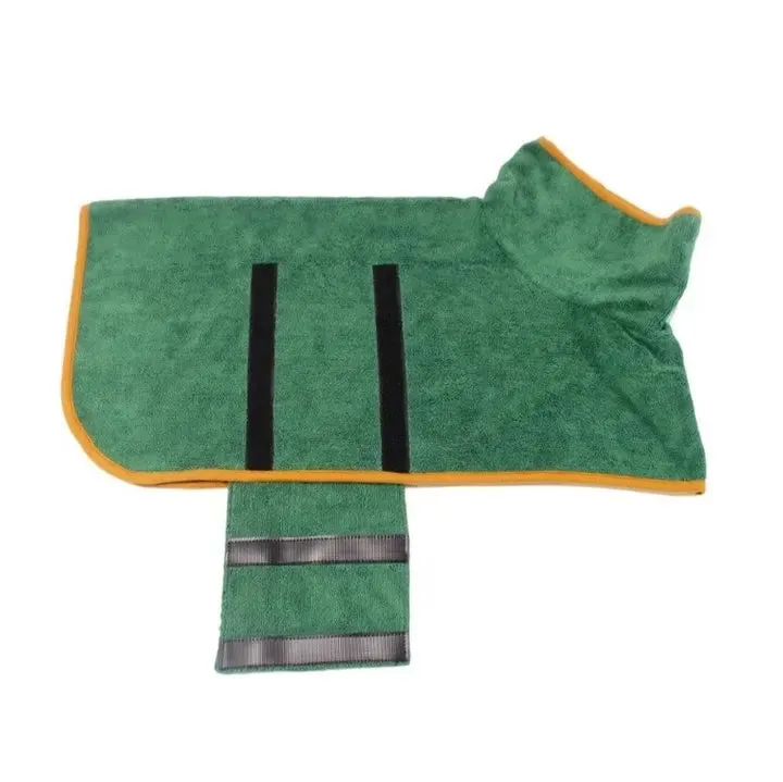 Pet Bathrobe – Fast Drying Microfiber Grooming Coat for Dogs | Absorbent, Soft, and Adjustable Towel for Small, Medium, and Large Dogs