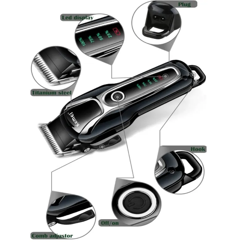 Rechargeable Professional Dog Hair Trimmer For Cat Low-Noise Electrical Hair Clipper Grooming Shaver
