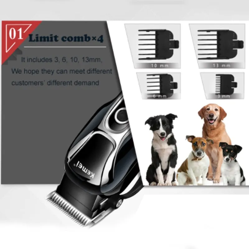 Rechargeable Professional Dog Hair Trimmer For Cat Low-Noise Electrical Hair Clipper Grooming Shaver