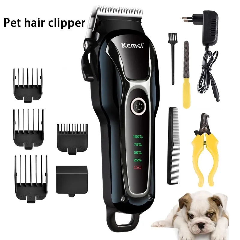 Rechargeable Professional Dog Hair Trimmer For Cat Low-Noise Electrical Hair Clipper Grooming Shaver