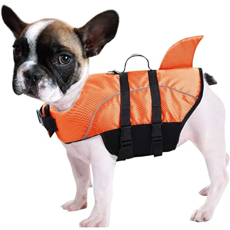 Ripstop Dog Life Jacket Shark Life Vest For Dogs