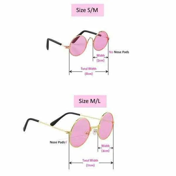 Round Fashion Dog Sunglasses