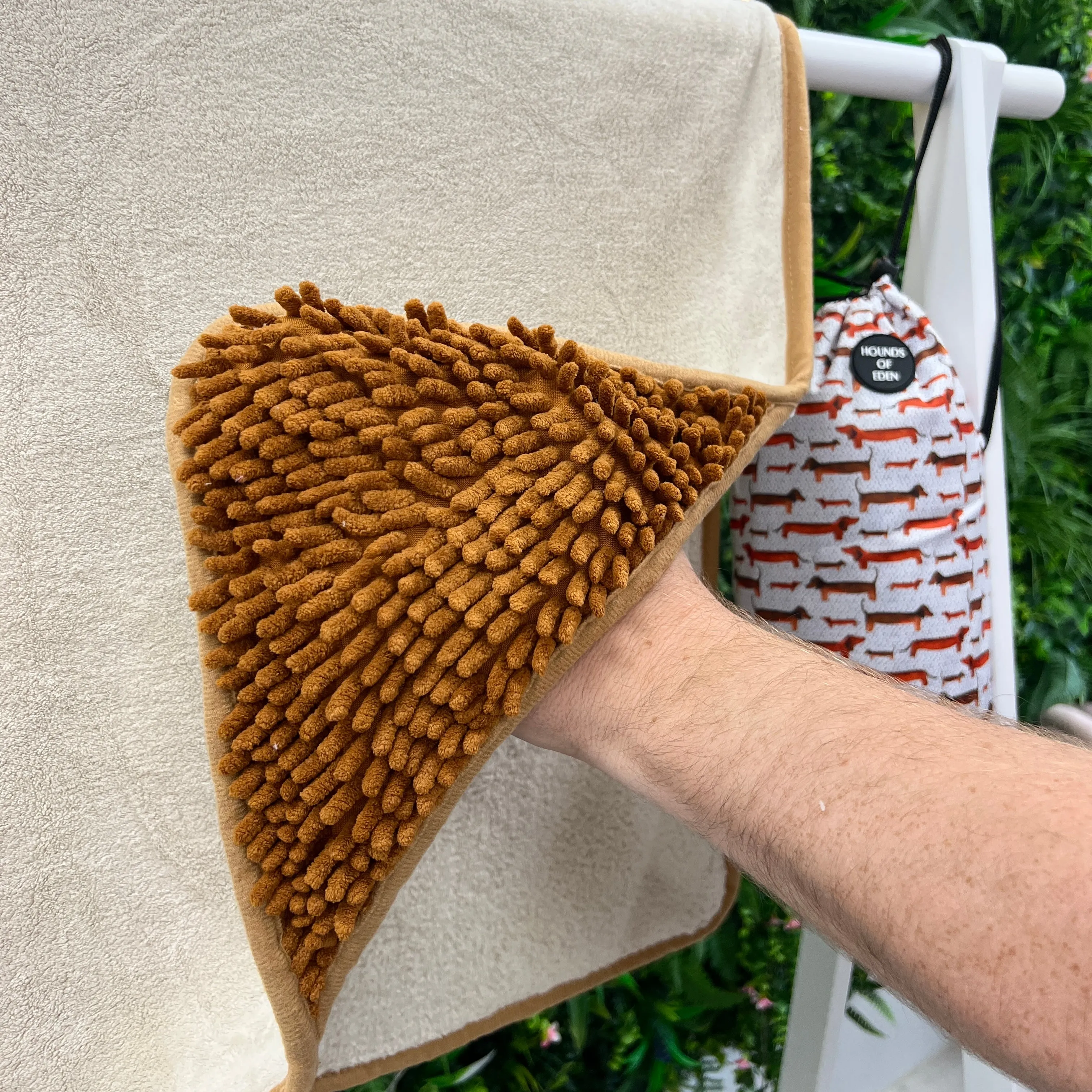 Sizzlin' Sausages - Dog Towel   Carry Bag