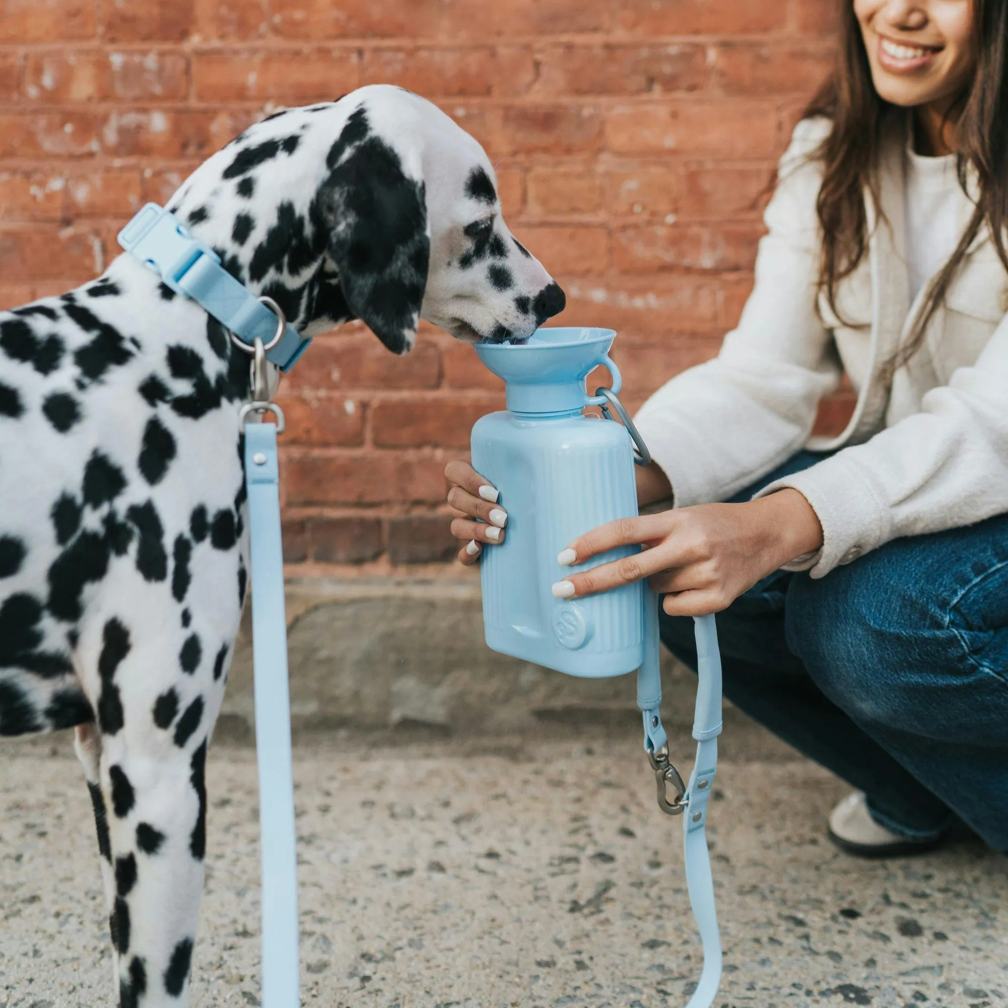 Springer Pets Growler Dog Travel Bottle Sky Blue 1.3L