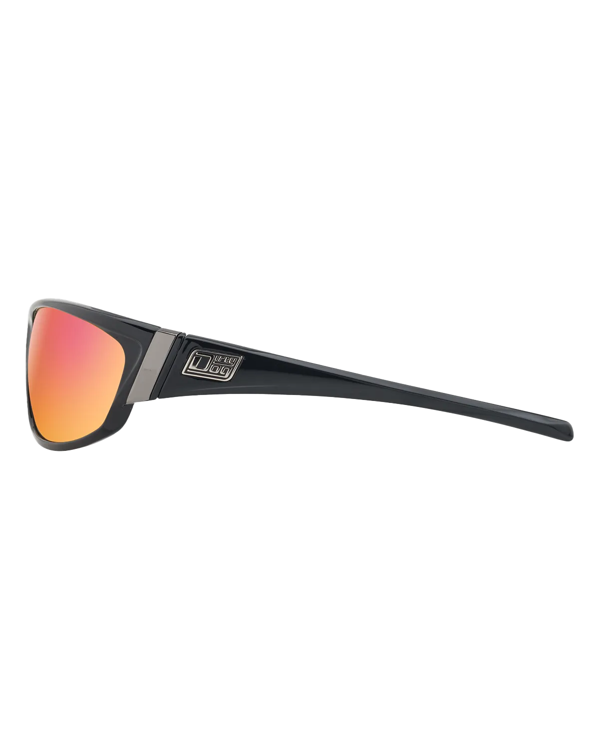 Stoat Polarised Sunglasses in Black & Grey Red Fusion