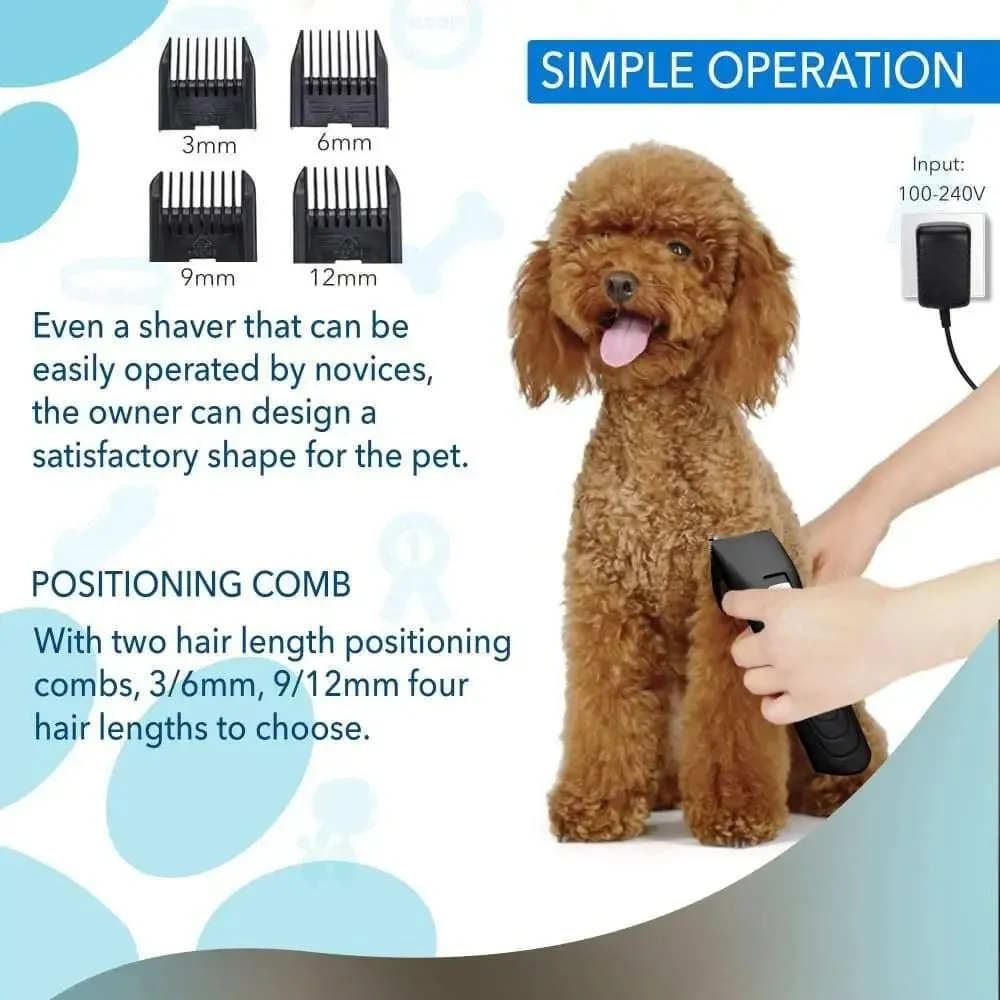 Talis Pet Fur Trimmer Battery Trimming Device Shaver Clippers Low Noise Professional Dog Cat Hair