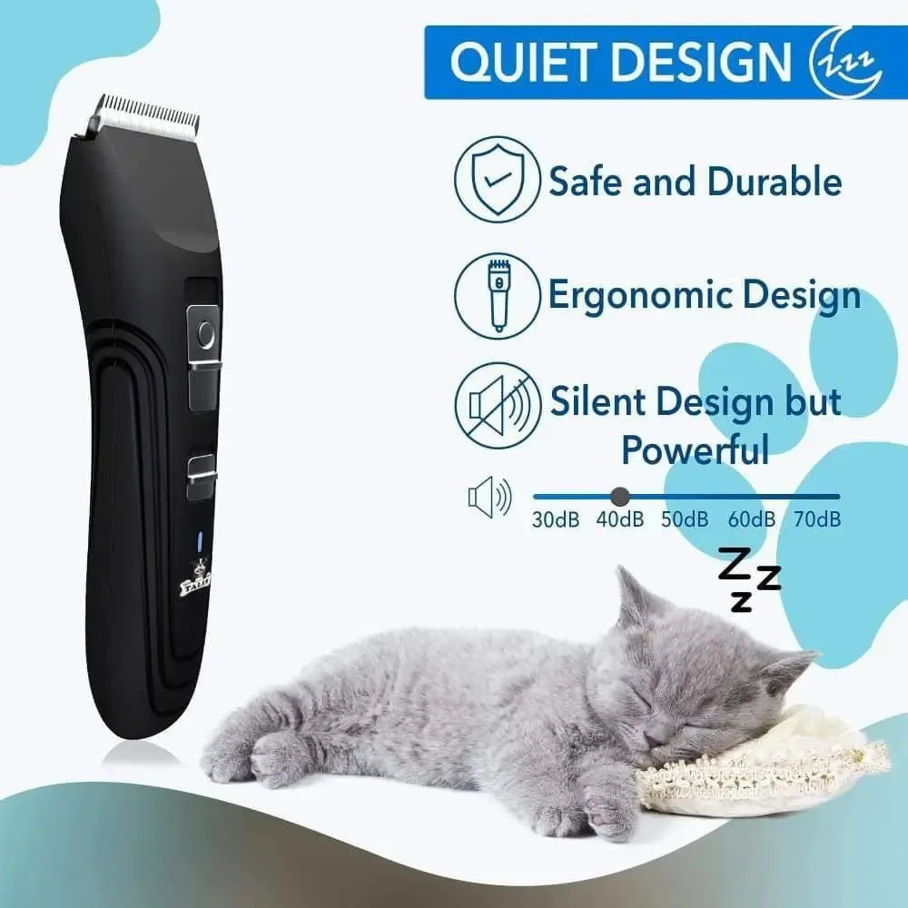 Talis Pet Fur Trimmer Battery Trimming Device Shaver Clippers Low Noise Professional Dog Cat Hair