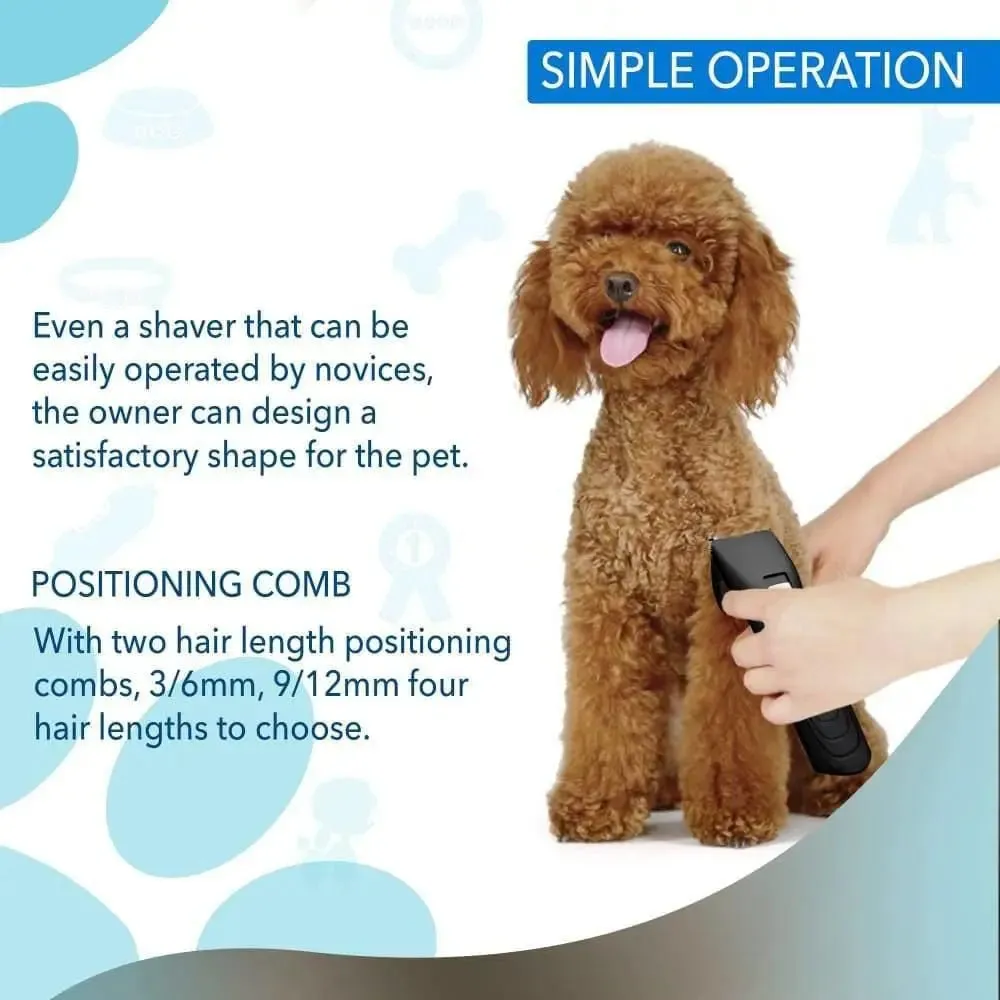 Talis Pet Fur Trimmer Battery Trimming Device Shaver Clippers Low Noise Professional Dog Cat Hair