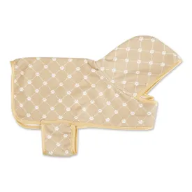 Taupe Printed Trellis Paw Print  X-Small, up to 10 Lbs